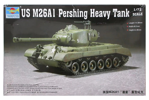 Trumpeter 1:72 – Char Lourd M26 A1 Pershing – Maquette Militaire Ultra-Détaillée
