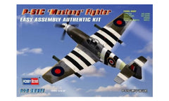 Hobby Boss P-51C Mustang Fighter Easy Assembly Authentic Kit 1:72