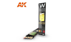 AK Weathering Pencil Set Chipping and Aging