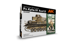 AK Deutsches Afrika Korps Pz.Kpfw.IV Ausf.D with 1 Resin Figure Model Kit 1:35