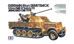 Tamiya German 8ton Semi Track 3.7cm Flak 37 Sd.kfz.7/2 Armored Cab Type 1:35