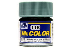 Mr Hobby Mr.Colour RLM78 Light Blue 118 Semi Gloss German Aircraft  WW11