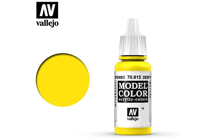 Vallejo Model Color acrylic paint - 70.915 Deep Yellow