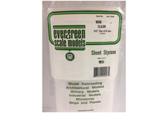 Evergreen 9006 Clear 0.25mm Polystyrene Sheet