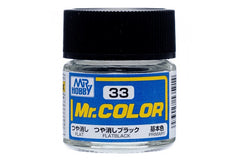 Mr Hobby Mr.Colour Flat Black 33 Flat
