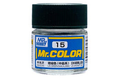Mr Hobby Mr.Colour IJN Green (Nakajima) 15 Semi-Gloss IJN Aircraft WW11