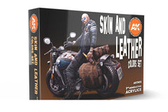 AK Interactive 3rd Generation Skin and Leather Set AK11613 6 x 17ml