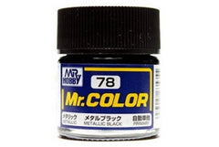 Mr Hobby Mr.Colour Metallic Black 78 Metallic