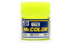 Mr Hobby Mr.Colour Fluorescent Yellow 172 Semi Gloss