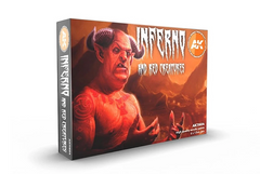 AK Interactive 3rd Generation Inferno and Red Models Set AK11604 6 x 17ml