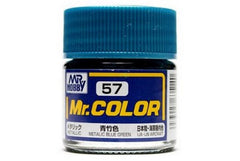 Mr Hobby Mr.Colour Metallic Blue Green 57 Metallic IJA-IJN Aircraft