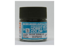 H78 Semi Gloss olive drab 2 (10ml) - Water-Based Acrylic Paint
