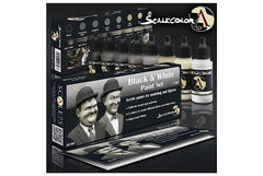 Scale 75 Scalecolor Black & White Paint set 8x 17ml