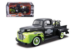 Maisto 1948 Ford F-1 Pickup and 1948 FL Panhead HD Custom 1:24