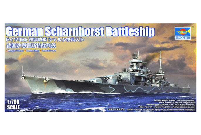 Trumpeter German Scharnhorst Battleship 1:700 – Hobby Shop Melbourne