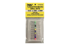 Ickysticky Tungsten Micro Drill Bits Size 2.1mm-3.0mm
