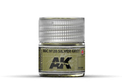 AK Real Color RC038 BSC 28 Silver Grey 10ml